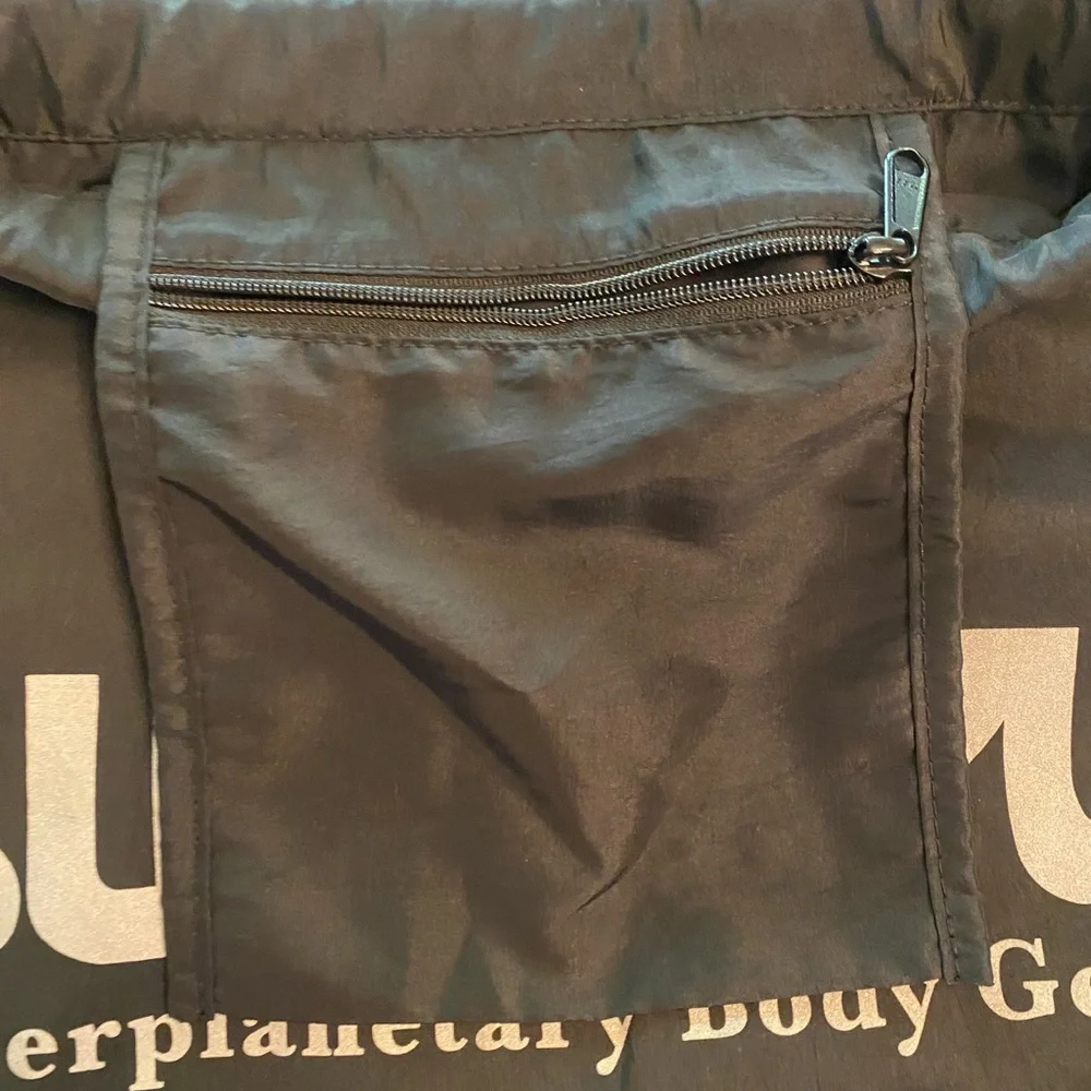Surf Style Black Waterproof Drawstring Bag
